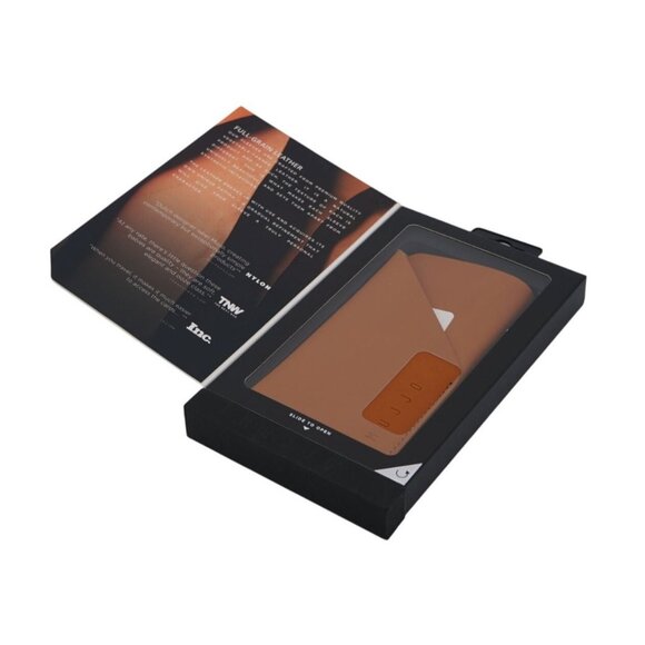 Mujjo Full Leather Wallet Sleeve for iPhone X/XS – Premium Full Grain Leather – - Picture 6 of 6